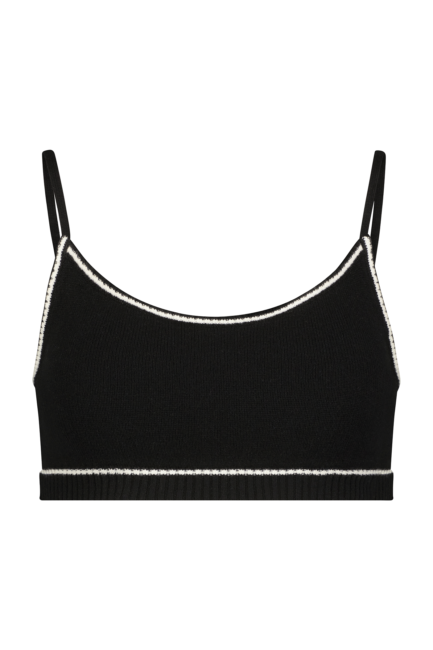 Soft Black Cashmere Lounge Bralette